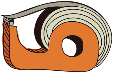 Scotch Tape - 0shares - Illustration (500x500)