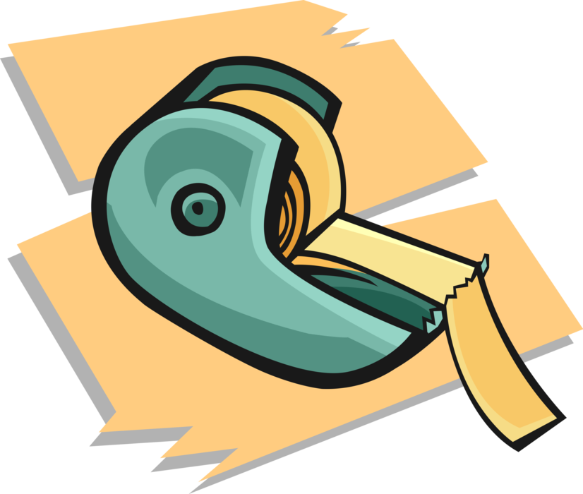 Vector Illustration Of Pressure-sensitive Adhesive - Clip Art (826x700)