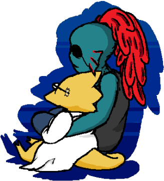 “you Know How Alphys Doesn't Have Ears And People Draw - Cartoon (500x427)