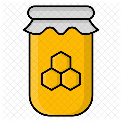 Honey Jar Icon - Clip Art (512x512)