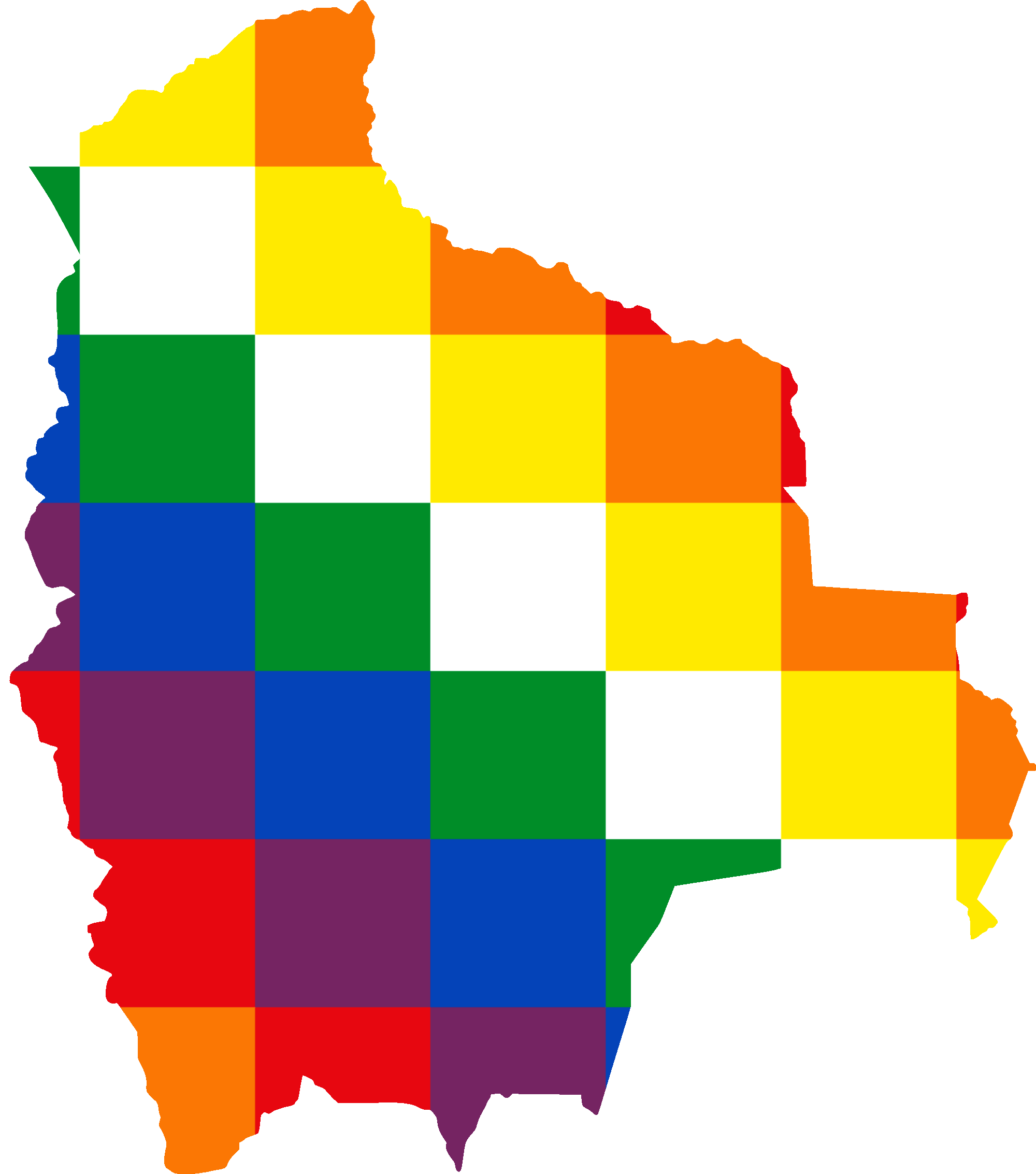 Flag Map Of Bolivia - Bolivia Map (2000x2266)