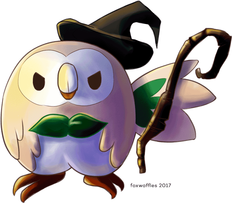 Oc Arthalloween Rowlet Doodle I Did, Happy October - Halloween Rowlet (1065x861)