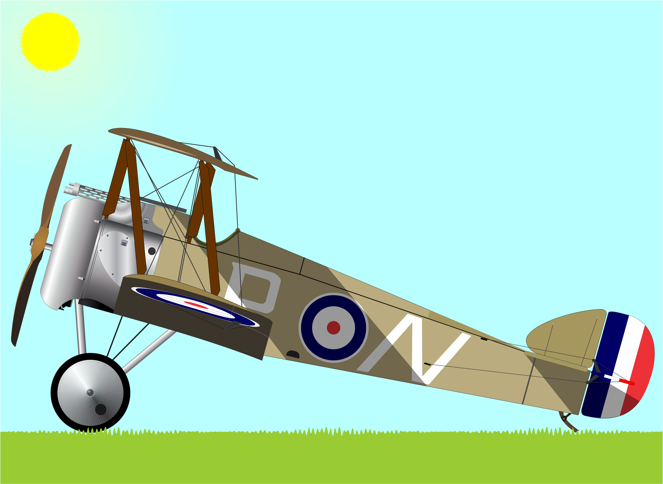 Camel - Sopwith Camel Clipart (2400x1855)