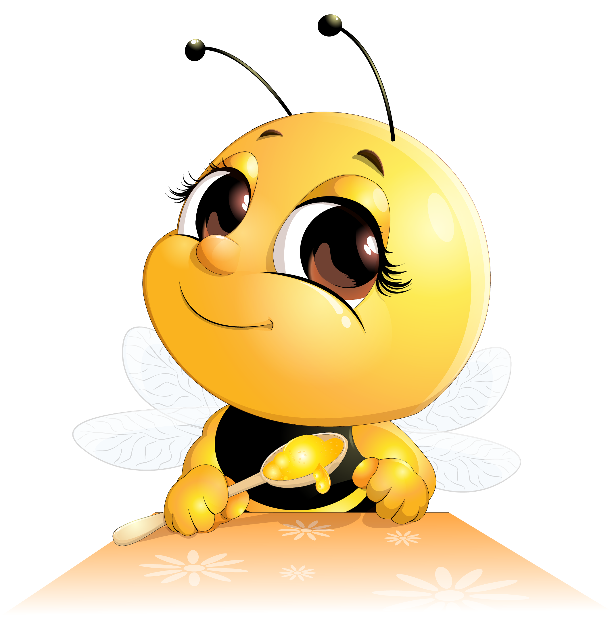 Honey Bee Honey Bee Cartoon - Baby Bumble Bee Cartoon (2129x2169)