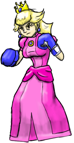 Princess Peach's Punch-out By Neojimheadshot - Punch Out Princess Peach (477x624)