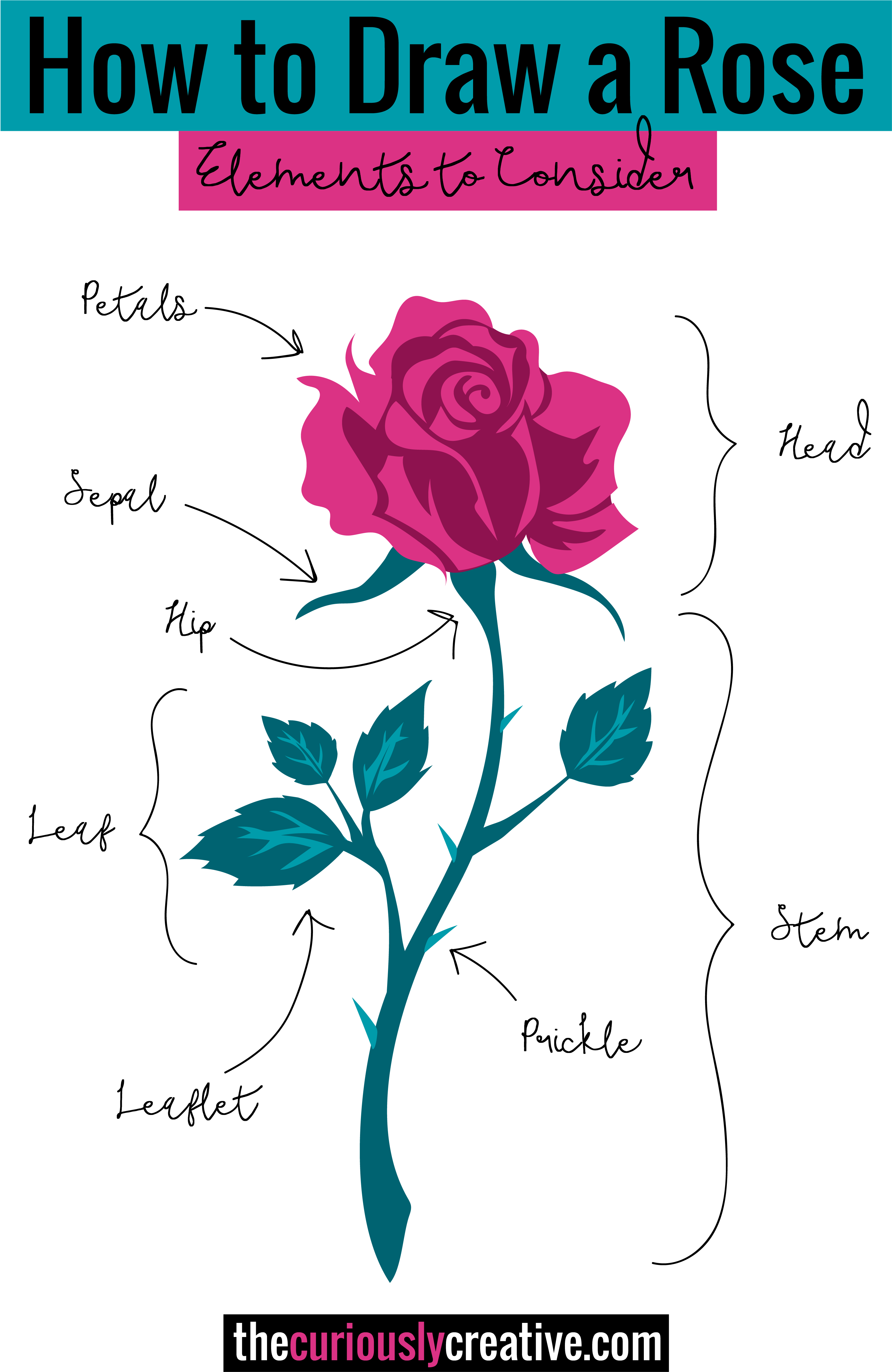 The Ultimate List Of Resources And Tutorials For How - Pen Drawing Rose (3333x4664)