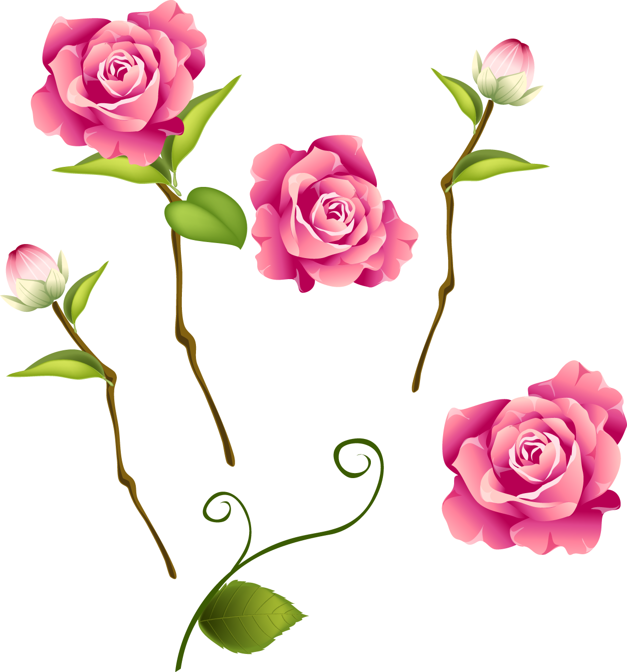 Rose - Pink Roses Butterfly Throw Blanket (1251x1341)