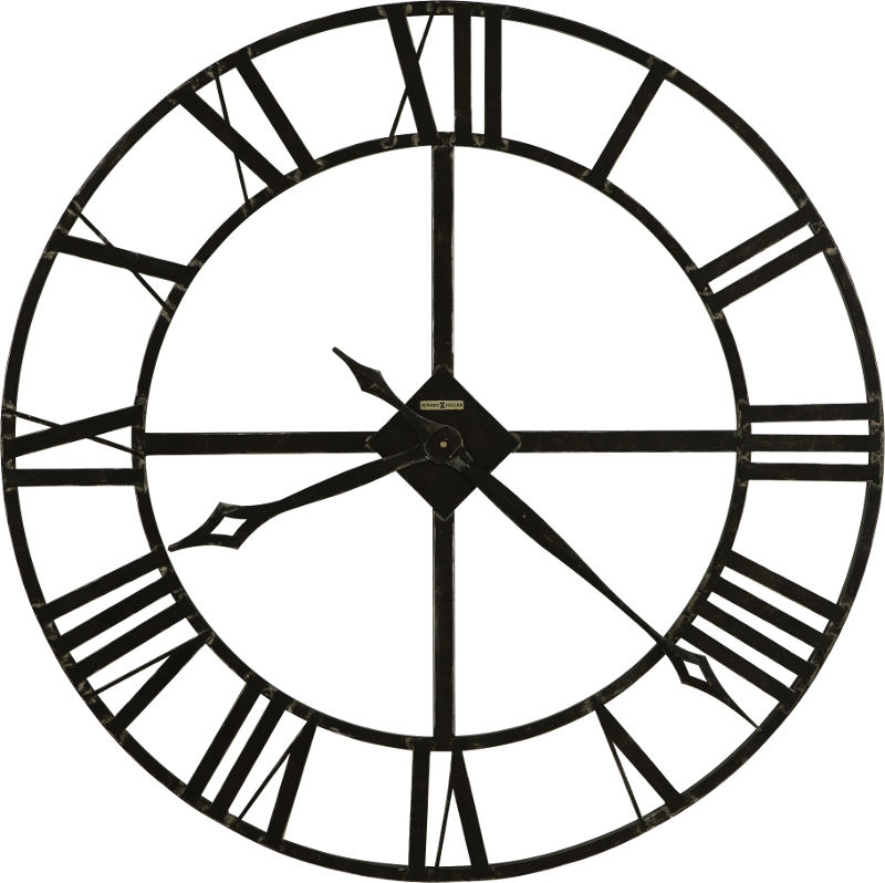 Cards - Oversized Black Wall Clock (800x798)