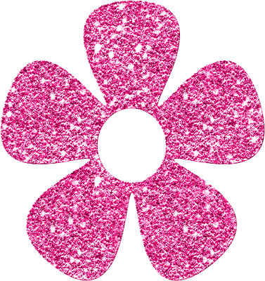 Pequenos Grandes Pensante - Flor Com Glitter (377x400)