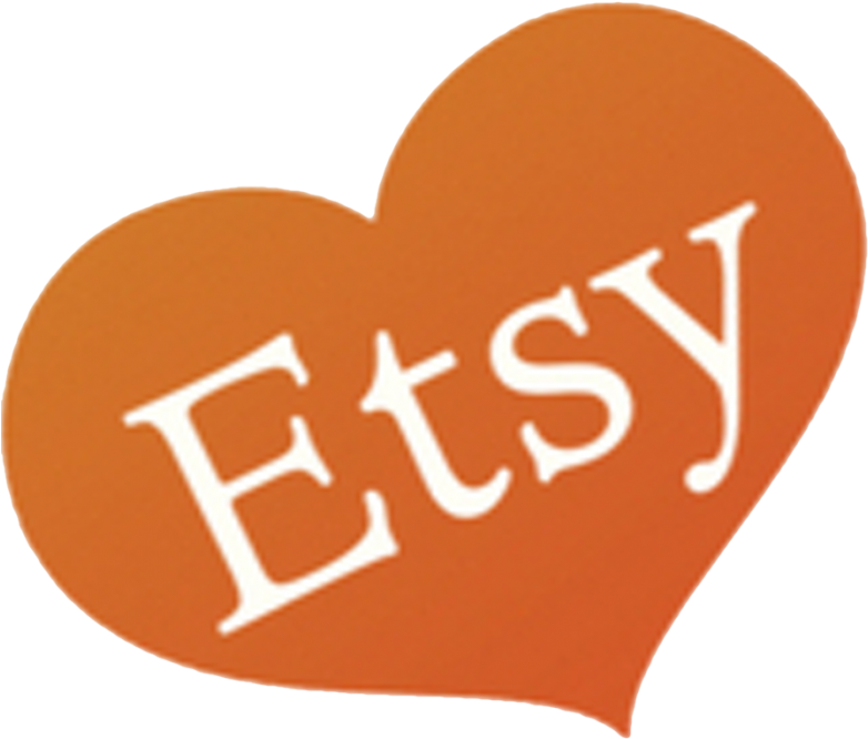 About Crystals - Etsy Logo Heart Png (800x711)