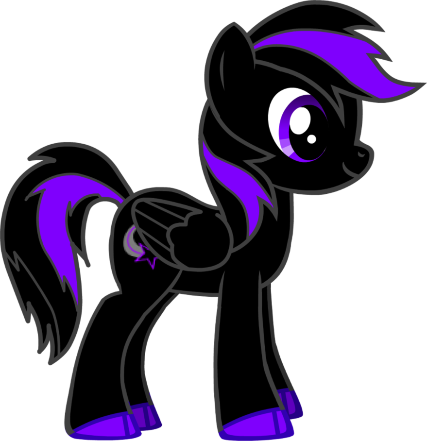 Blackstar Closed Wings Right-1080p By Darren9999 - Rarity (879x908)