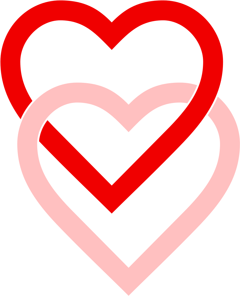 Interlaced Love Hearts - Love Hearts (846x1023)