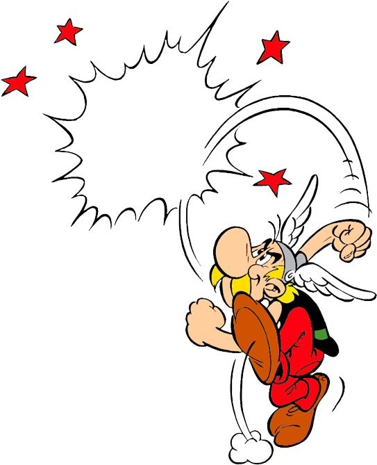 And Clipped By Cartoon Clipart - Astérix Y Obélix Png (550x690)
