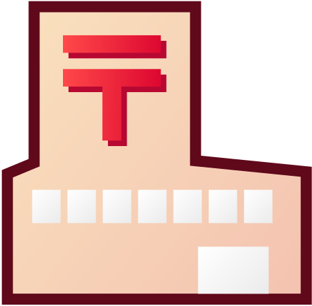 Japanese Post Office Emoji - Japan Post Service (512x512)
