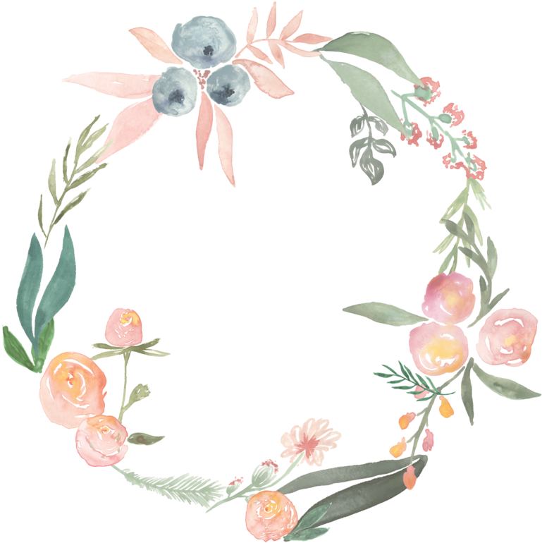 So It Was Amazing To Get To Shoot Katie And James' - Wreath Flower Watercolor Painting Png (800x800)