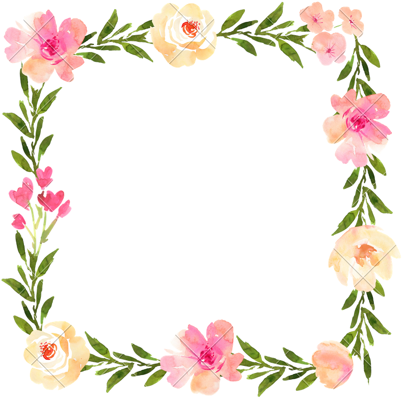 Floral Wedding Wreath With Roses - Wreath (800x800)