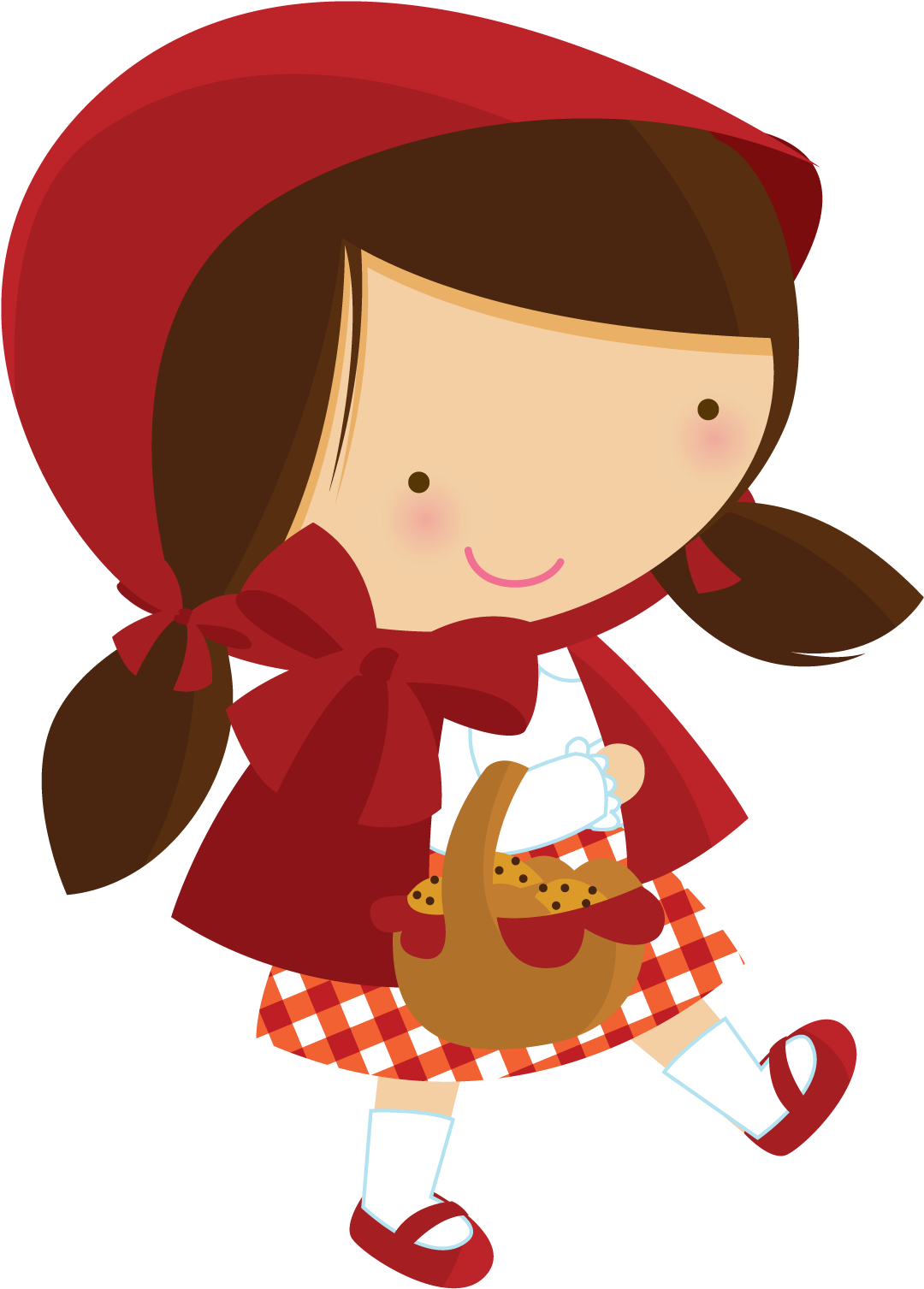 Chapeuzinho Vermelho Png - Little Red Riding Hood Clipart (1117x1583)