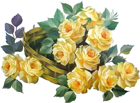Crafts - Sárga Rózsa Png (480x360)