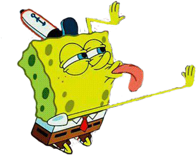 Spongebob Licking Spray - Sponge Bob Licking (499x340)