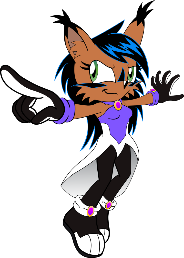 Nicole The Holo-lynx Vector By Efernothedragon - Sonic Nicole Holo Lynx (754x1060)