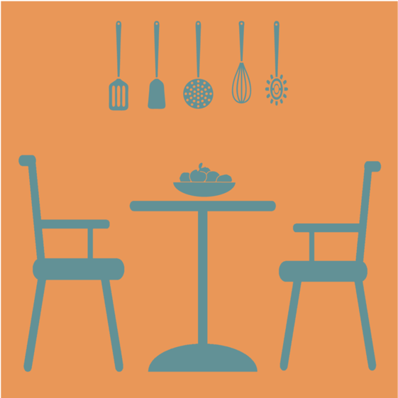 Kitchen Icons Square Picture - Chair (800x800)