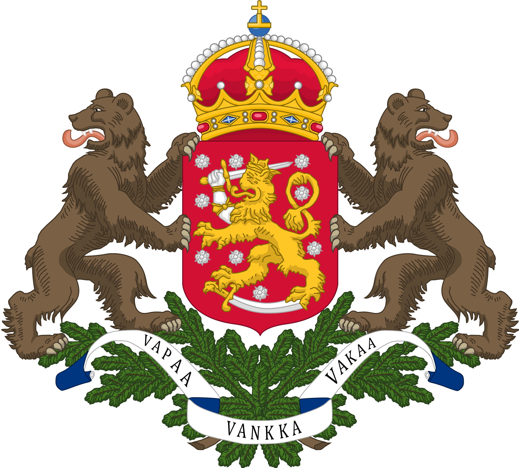 Open - Finnish Coat Of Arms (2000x1804)