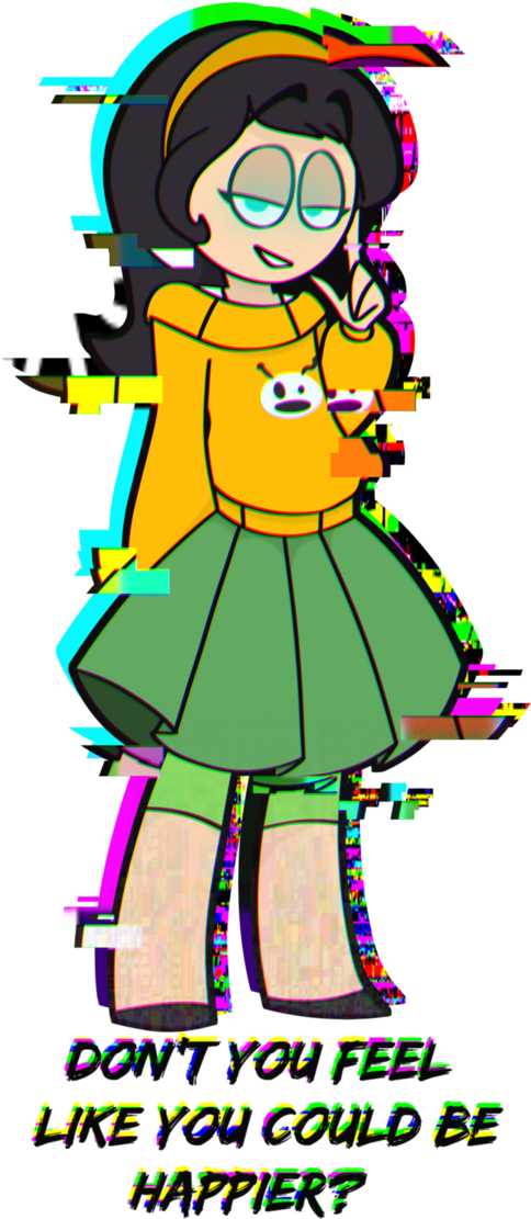 Glitchy Leslie By Miss Zi Zi - Cartoon (703x1136)