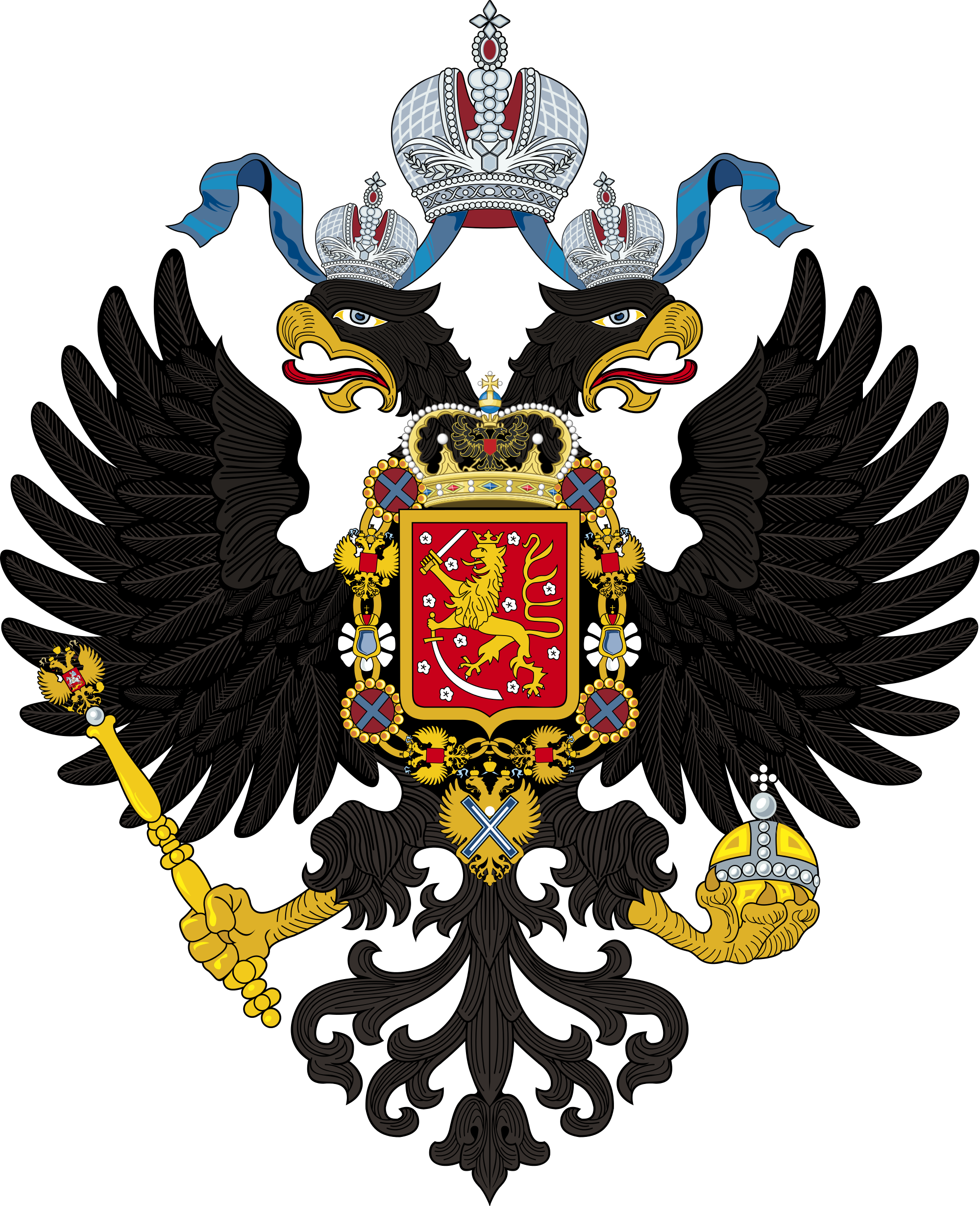 Open - Finnish Coat Of Arms (2000x2461)