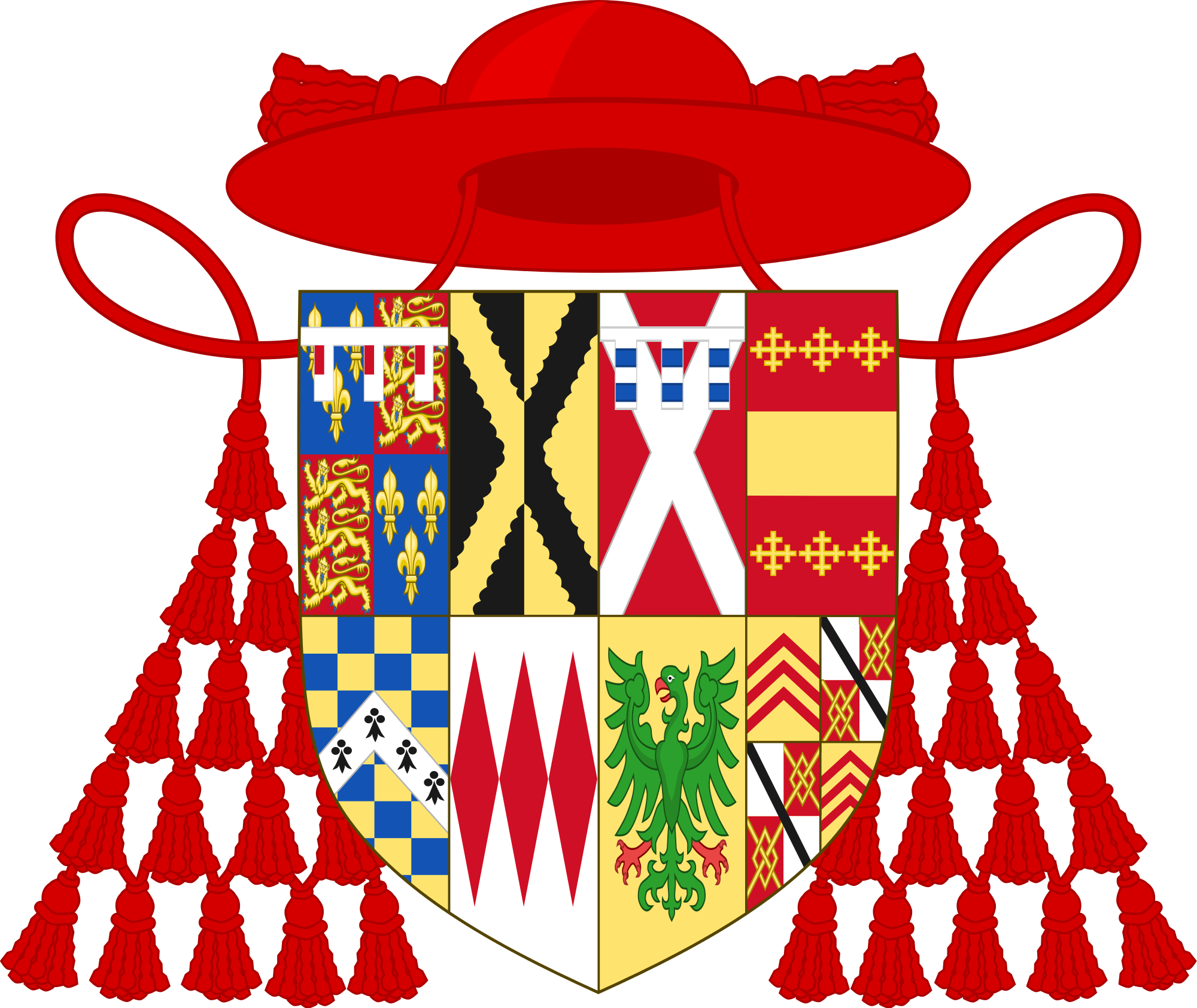 Arms Of Reginald Cardinal Pole - Baselios Cleemis (2000x1684)