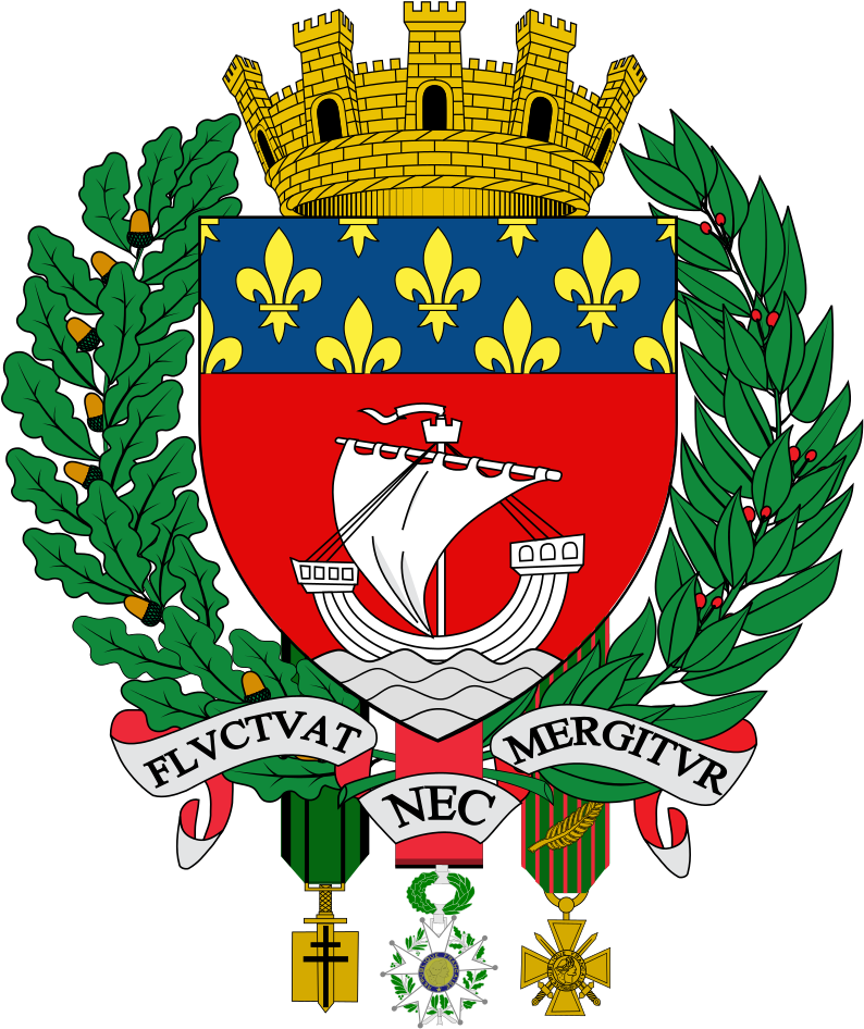 Paris Coat Of Arms - Paris Fluctuat Nec Mergitur (800x950)