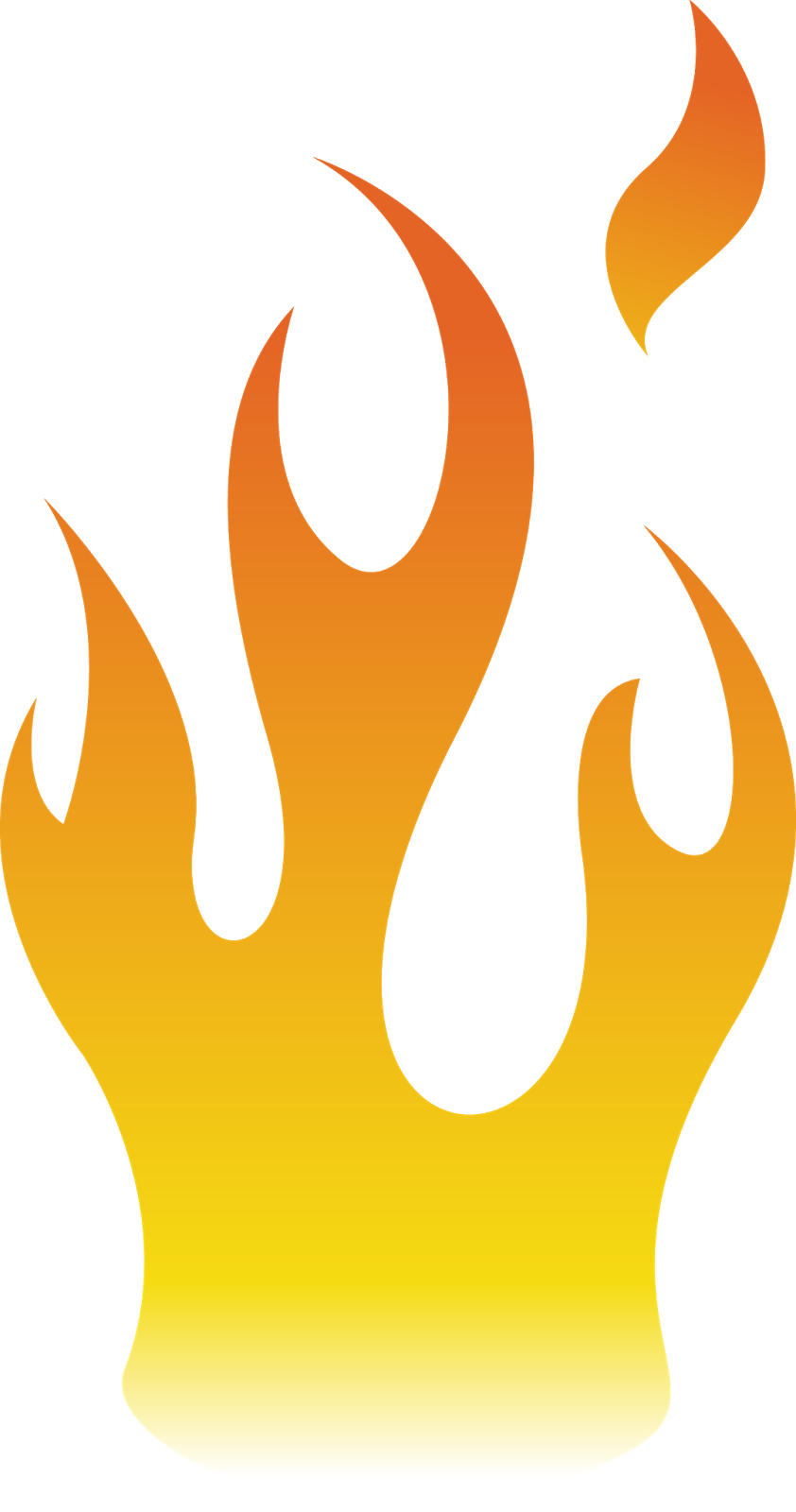 Flame Fire Clip Art - Flame (842x1600)