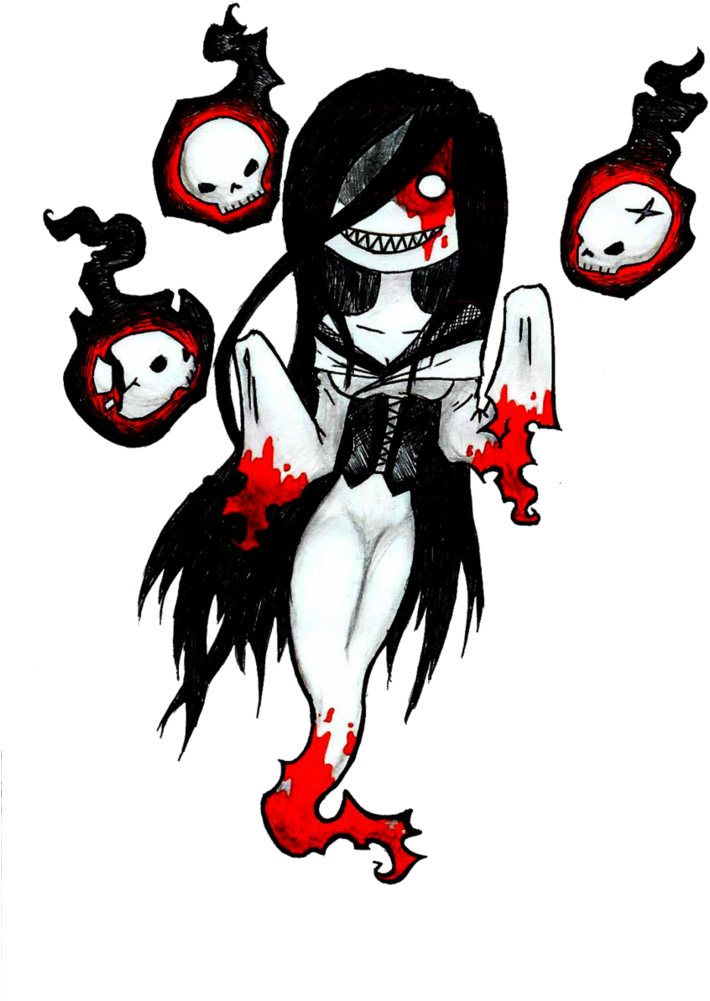 Disturbing Death By Flying-bagel - Disturbing Dark Anime Drawings (755x1058)