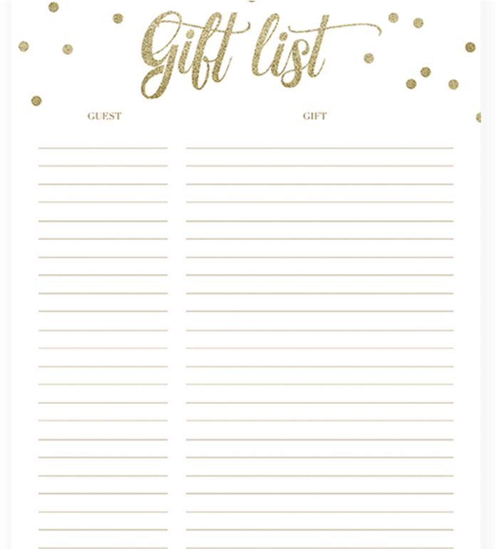 Baby Shower Gift List Ideas Home Design Items Checklist - Gift Registry (819x768)