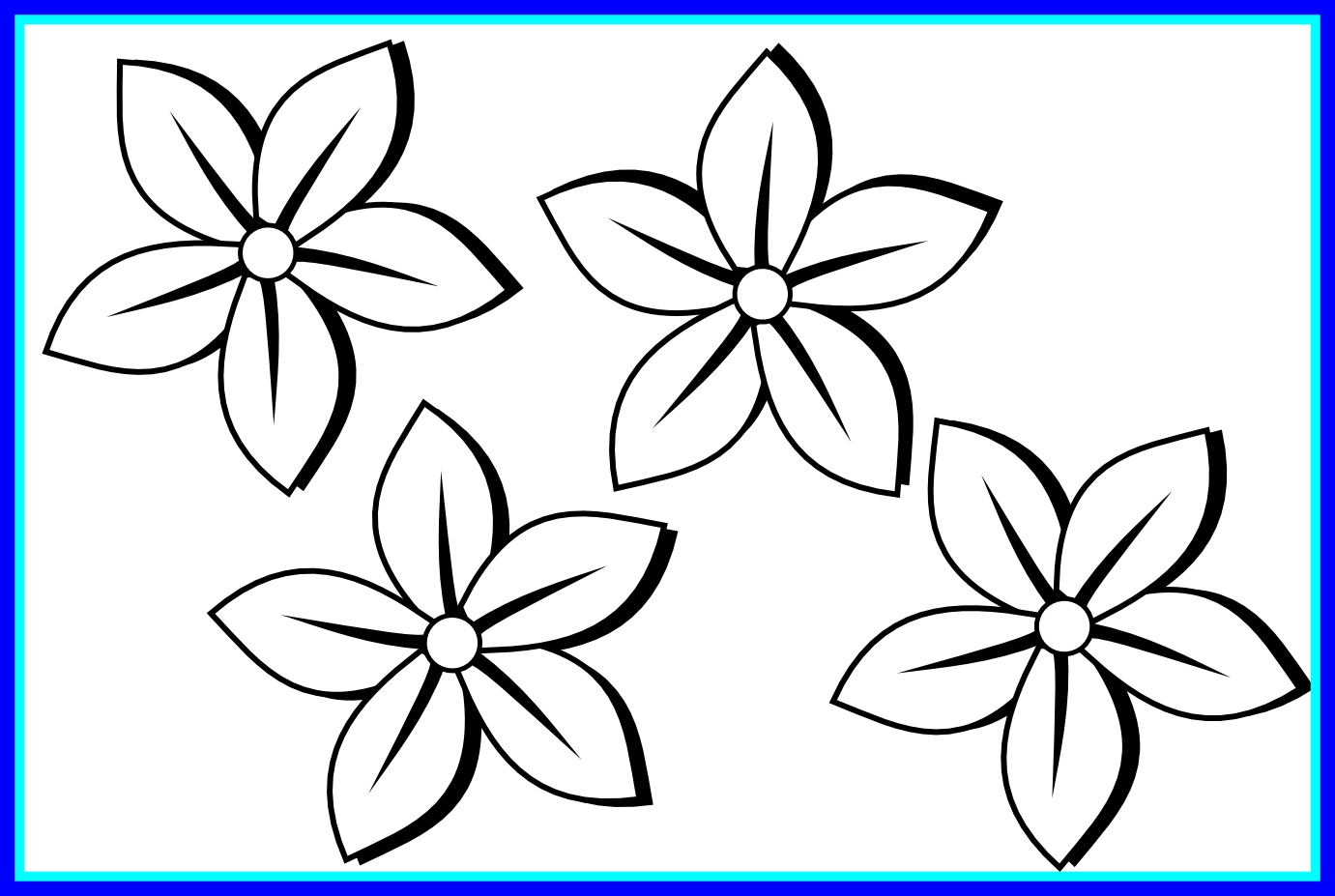 Orchid Clipart Orchid Flower Clipart Black And White - Flower Clipart Black And White (1381x927)