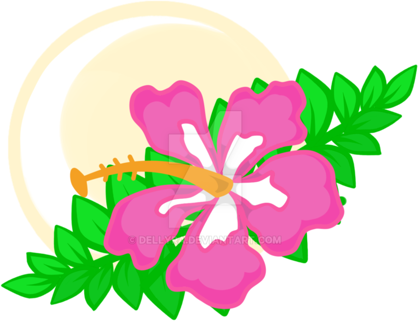 Commission Cutie Mark Hibiscus Flower By Dellyra - Mlp Flower Cutie Mark (944x847)