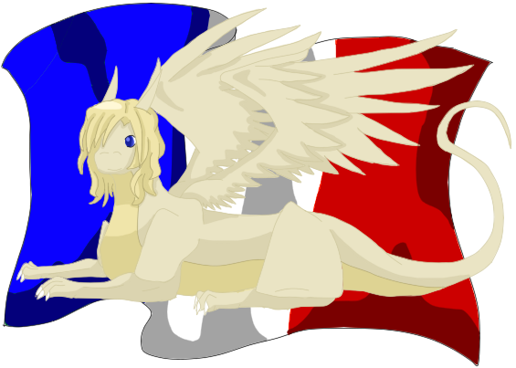 France Dragon By Icy-marth - France Dragon (565x403)