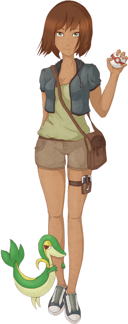 Pokemon Trainer By Synczoid Oc - Cartoon (700x1216)