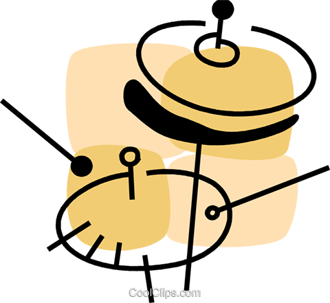 Cymbals Royalty Free Vector Clip Art Illustration - Cymbals Royalty Free Vector Clip Art Illustration (480x441)