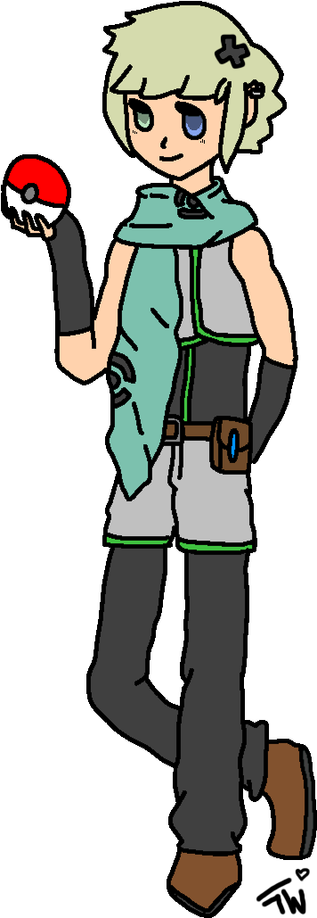 Pokemon Trainer Oc Will - Pokemon Trainer Oc Will (424x1072)