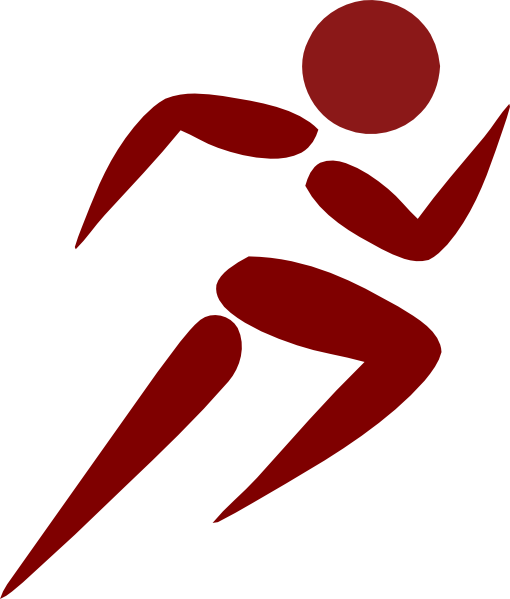 Running Girl Clipart (510x599)