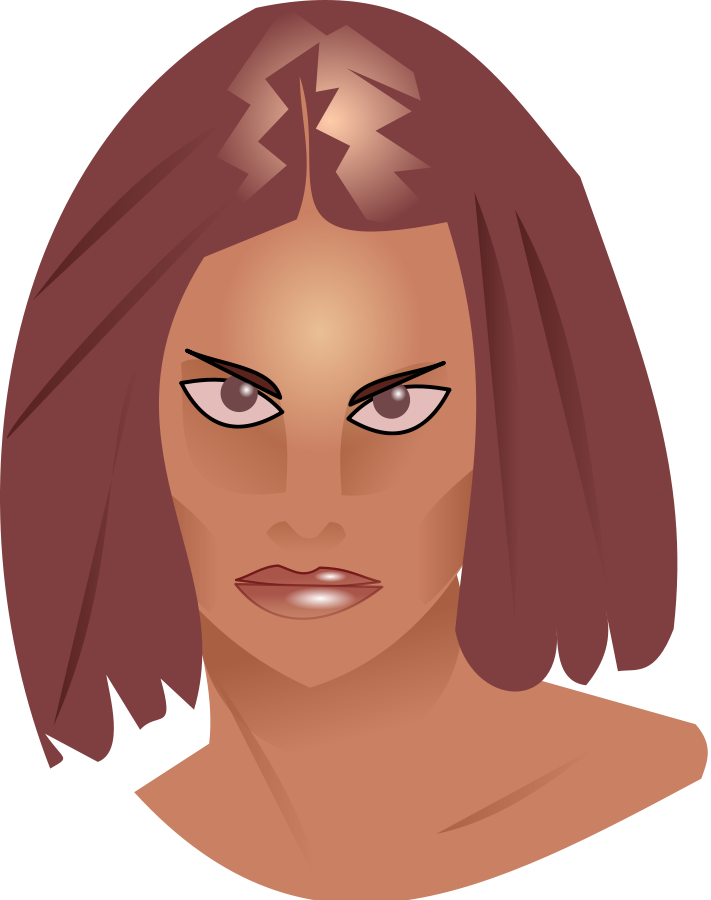 How To Set Use Woman Model Icon Png - Cara De Mujer Enojada (711x900)