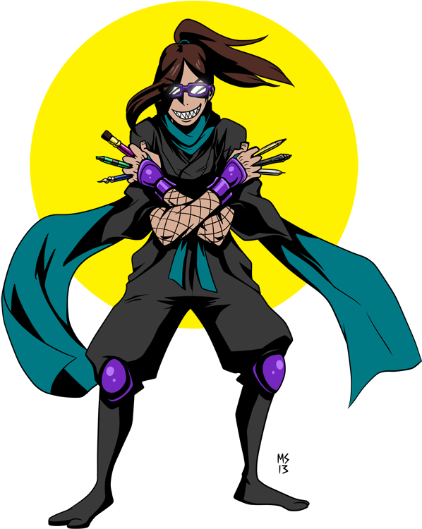 Art Ninja Id By Artistmeli - Art Ninja (597x769)