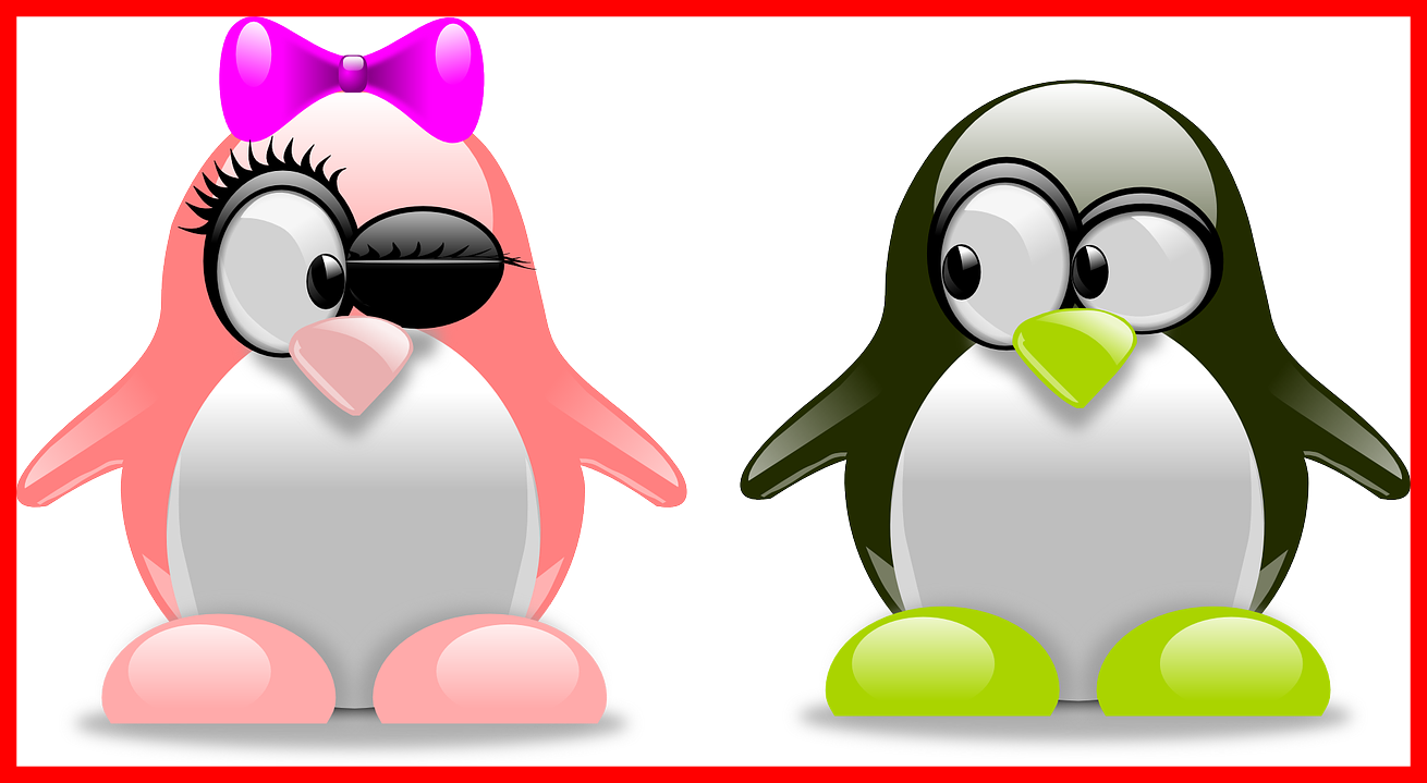 Appealing Wrote A Guest Check It Out Happy Valentine - Tux Penguins (1310x719)