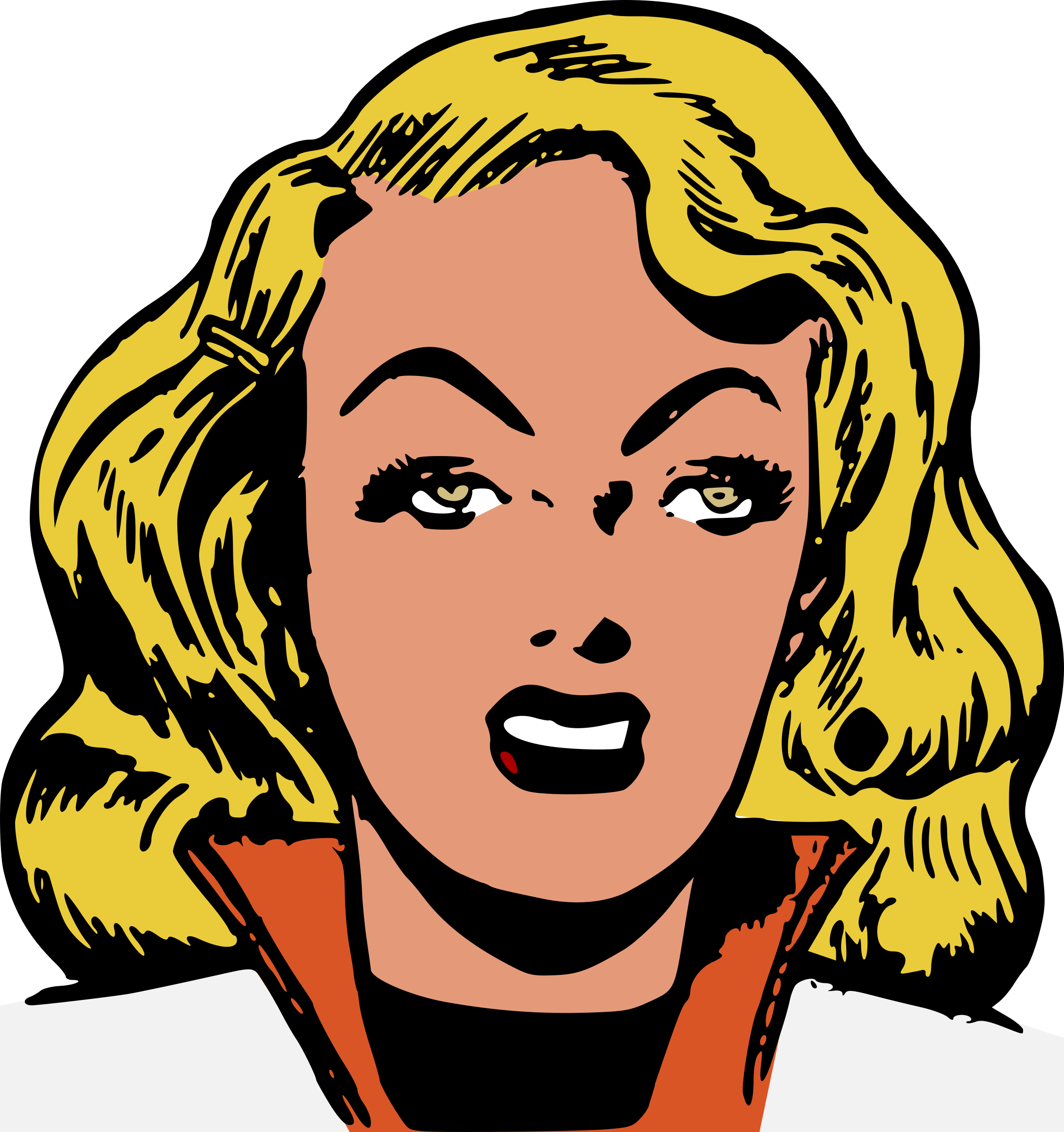 This Free Icons Png Design Of Retro Woman - This Free Icons Png Design Of Retro Woman (2257x2400)