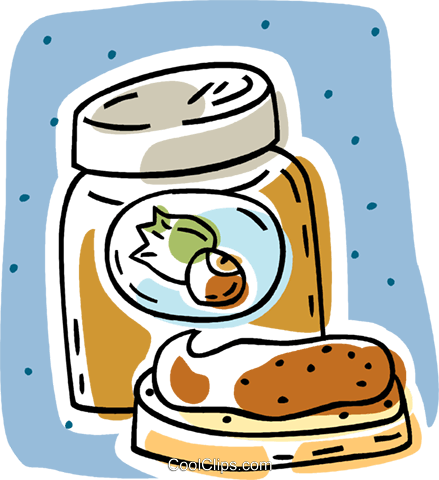 Nutella Clipart Black And White - Clip Art (439x480)