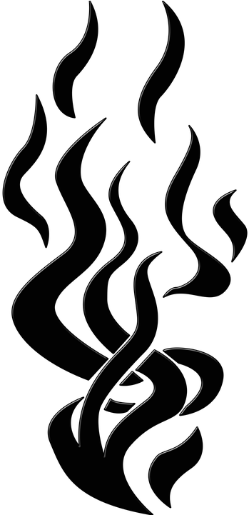 Rose Tattoo Png 17, Buy Clip Art - Silueta De Fuego Png (720x720)