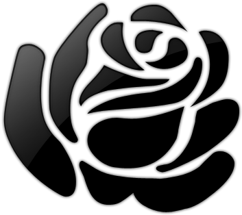This Page Contains Information About Rose Silhouette - Black And White Rose Clipart (512x512)