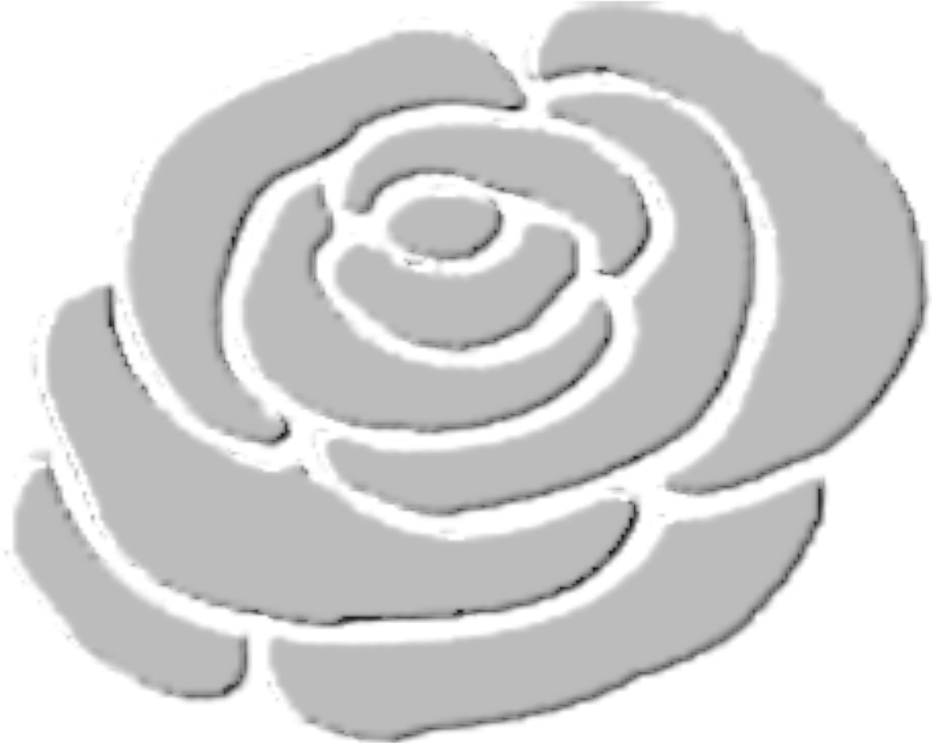 Big Image - Rose Silhouette Logo Png (2400x1697)