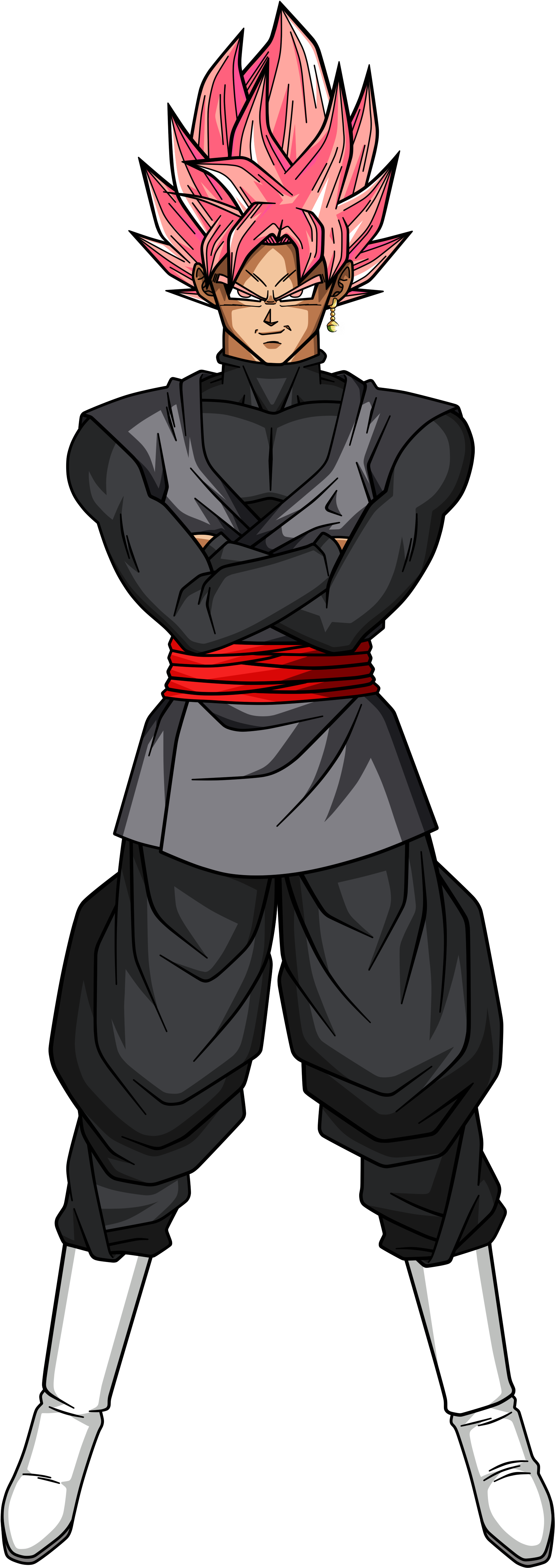 Maiagulcuon 45 10 Black Goku Super Saiyajin Rose By - Dragon Ball Xenoverse 2 Goku Black Hair (2750x5500)