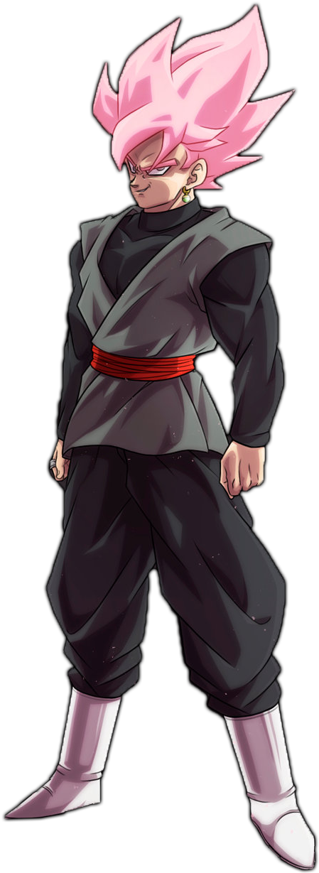 Black Goku, The Super Saiyan Rose By Azer0xhd - Black Goku Ssj Rose Transparents Hd (629x1268)